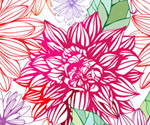 Abstract Springtime Colorful Flower